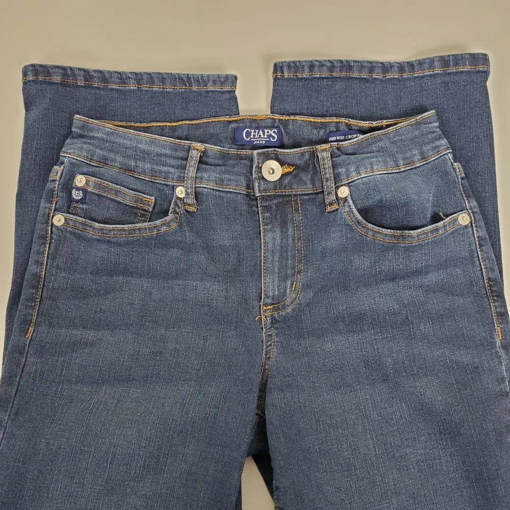 Chaps highrise crop kick style jeans size 4